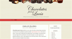 Desktop Screenshot of chocolatesparalucia.com