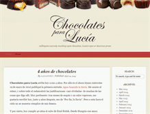 Tablet Screenshot of chocolatesparalucia.com